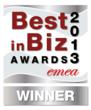 Best in Biz Awards 2013 EMEA silver winner logo